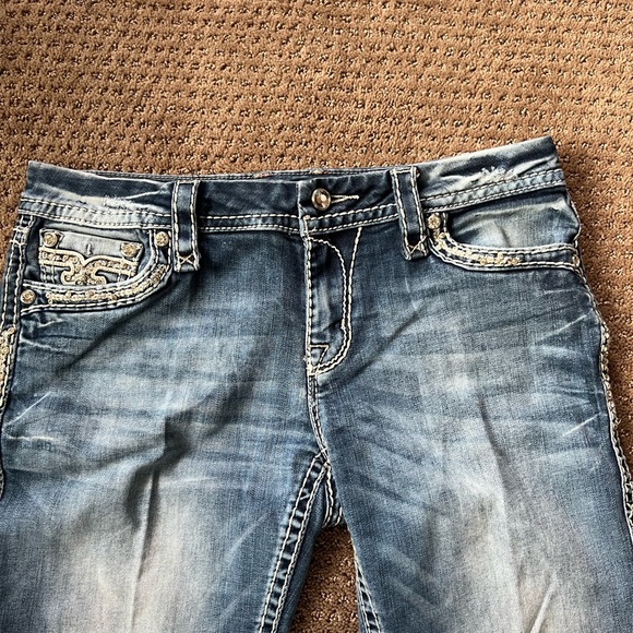 Rock Revival jeans.  Gently worn and has lots of bling! - Picture 2 of 5